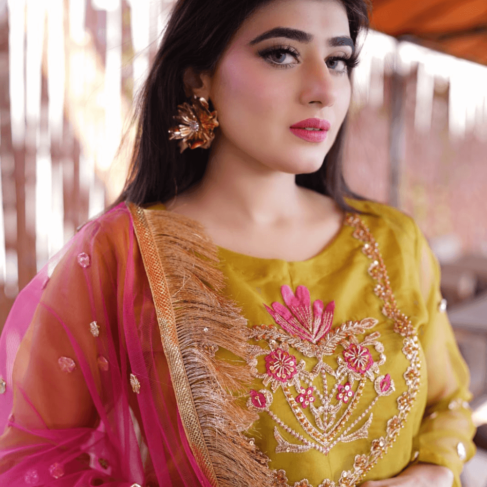 Mehndi Sharara 🌿 3-Piece - Virsa