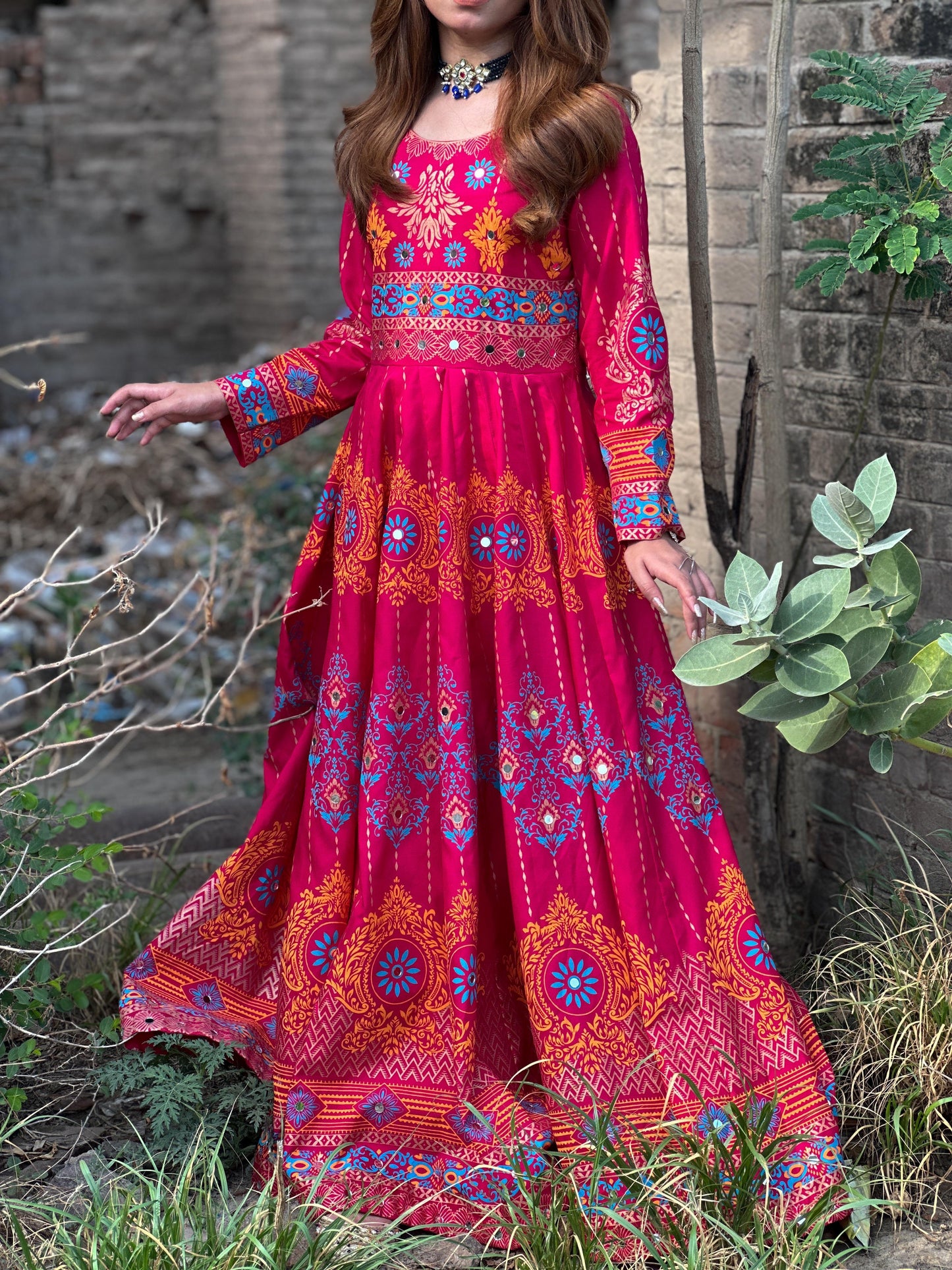 "Gul NAAZ" maxi in pink