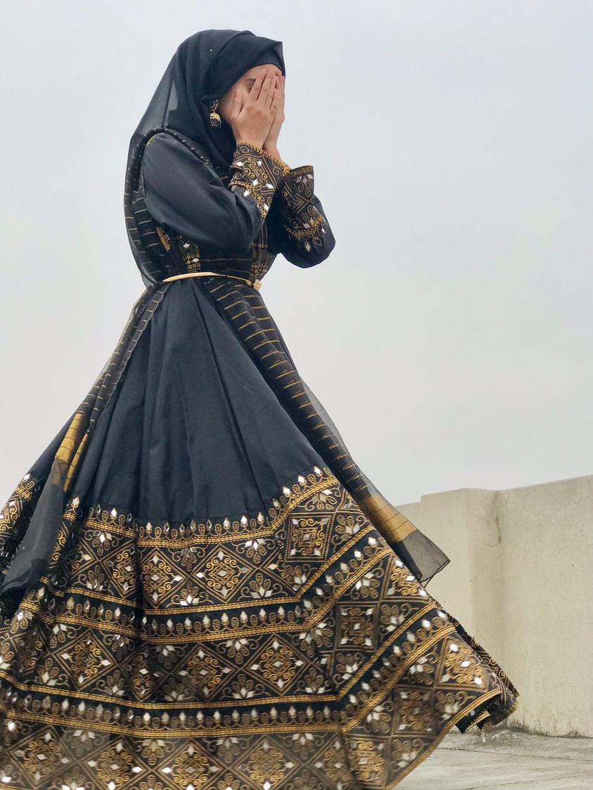 ''3PC FULL BLACK GUL E RANA ''