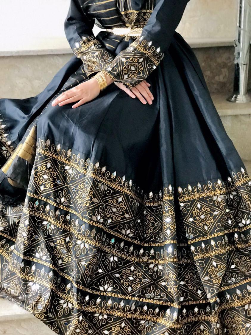 ''3PC FULL BLACK GUL E RANA ''