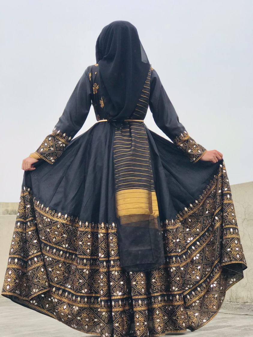 ''3PC FULL BLACK GUL E RANA ''