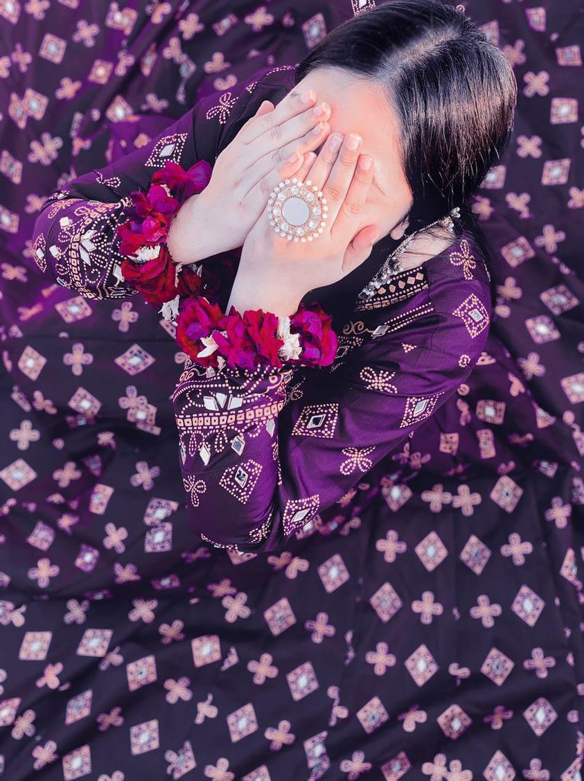 Purple Sheesh Mahal Maxi A Regal Ensemble Fit for Royalty! 👗 - Virsa