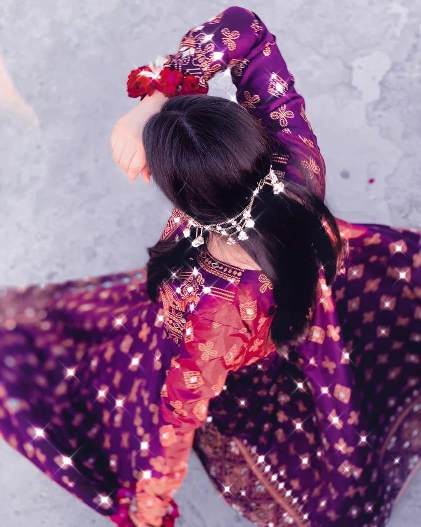 Purple Sheesh Mahal Maxi A Regal Ensemble Fit for Royalty! 👗 - Virsa