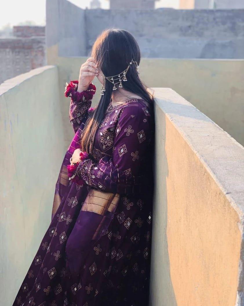 Purple Sheesh Mahal Maxi A Regal Ensemble Fit for Royalty! 👗 - Virsa