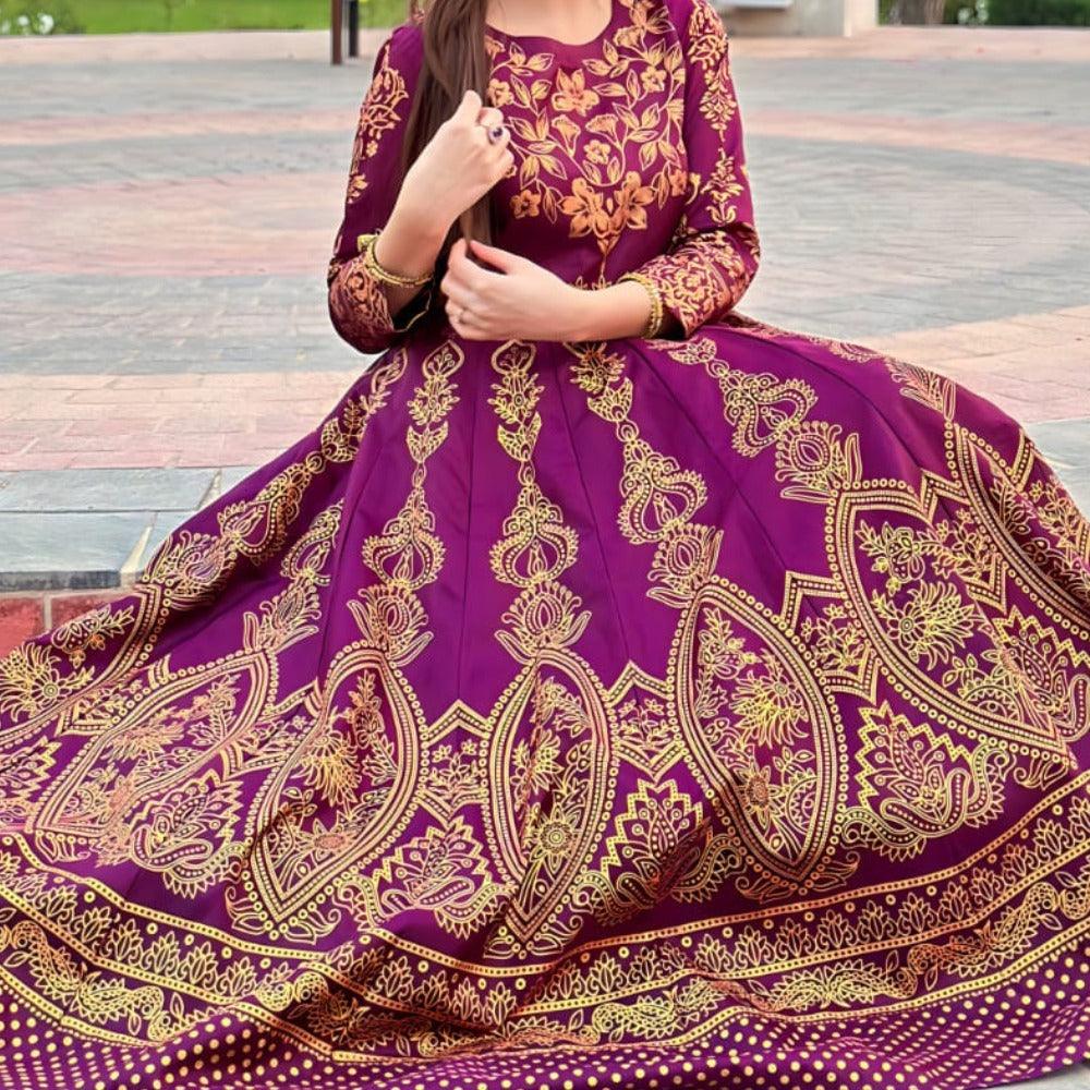 Moor Mahal Maxi in Dark Pink❤️🔥 - Virsa