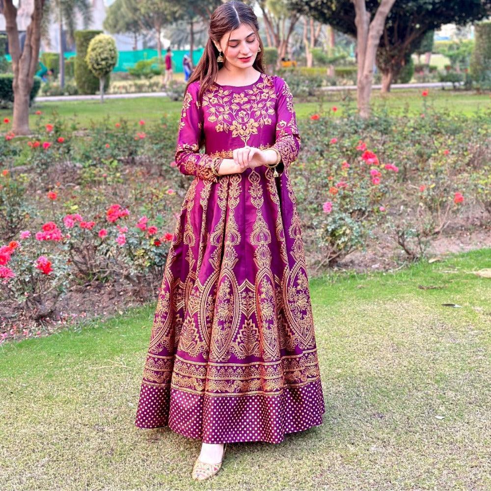 Moor Mahal Maxi in Dark Pink❤️🔥 - Virsa