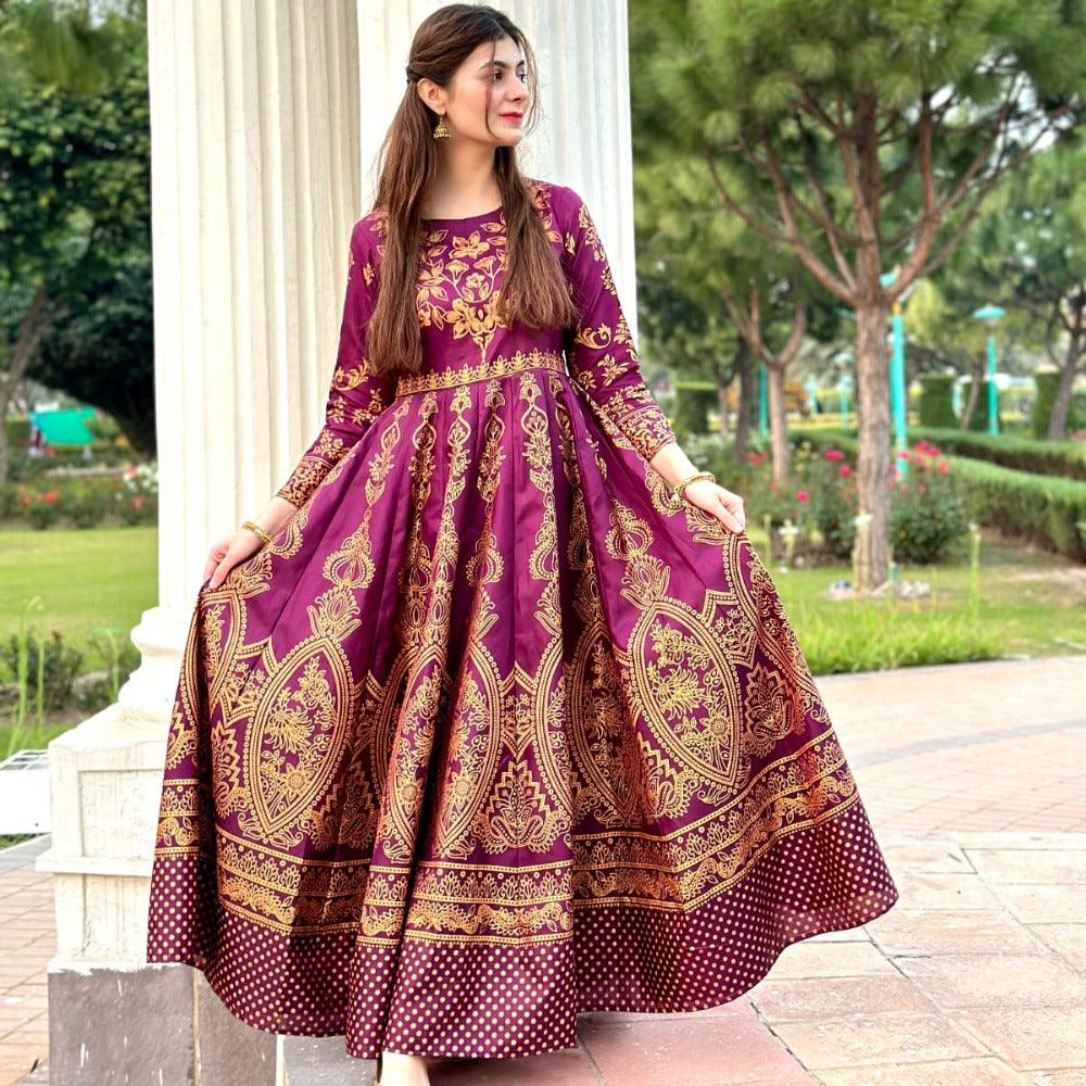 Moor Mahal Maxi in Dark Pink❤️🔥 - Virsa