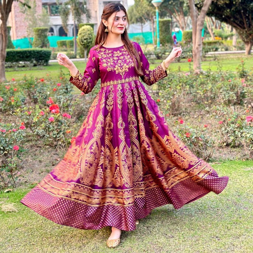 Moor Mahal Maxi in Dark Pink❤️🔥 - Virsa