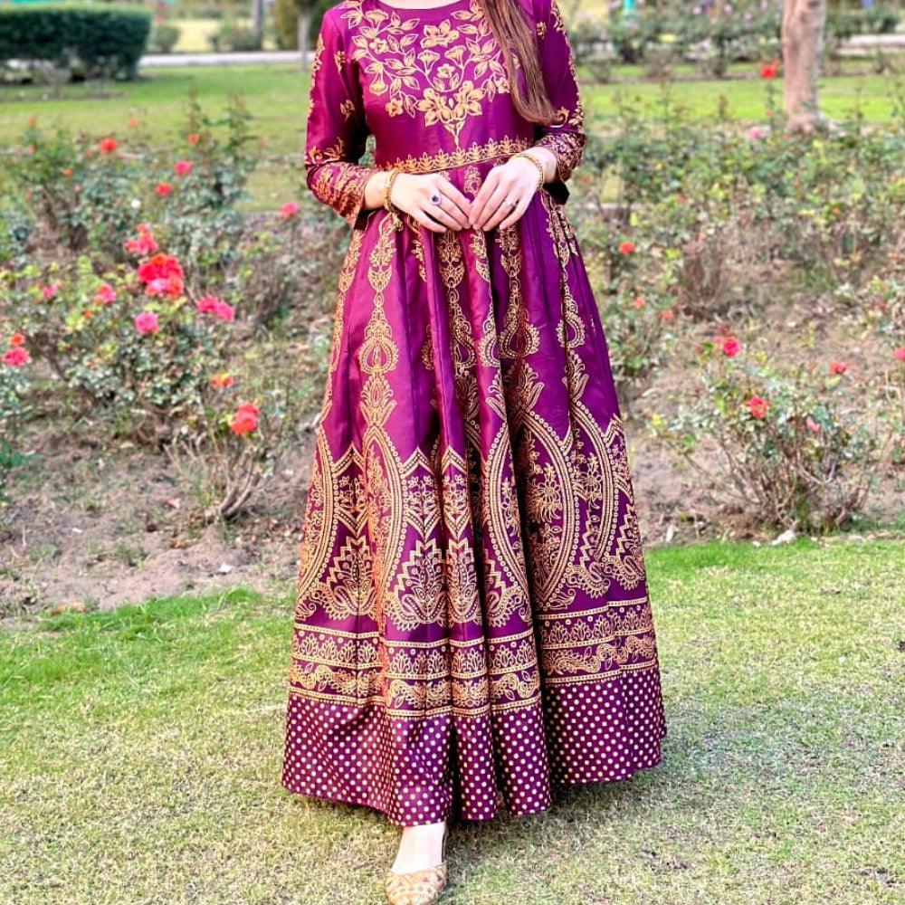 Moor Mahal Maxi in Dark Pink❤️🔥 - Virsa