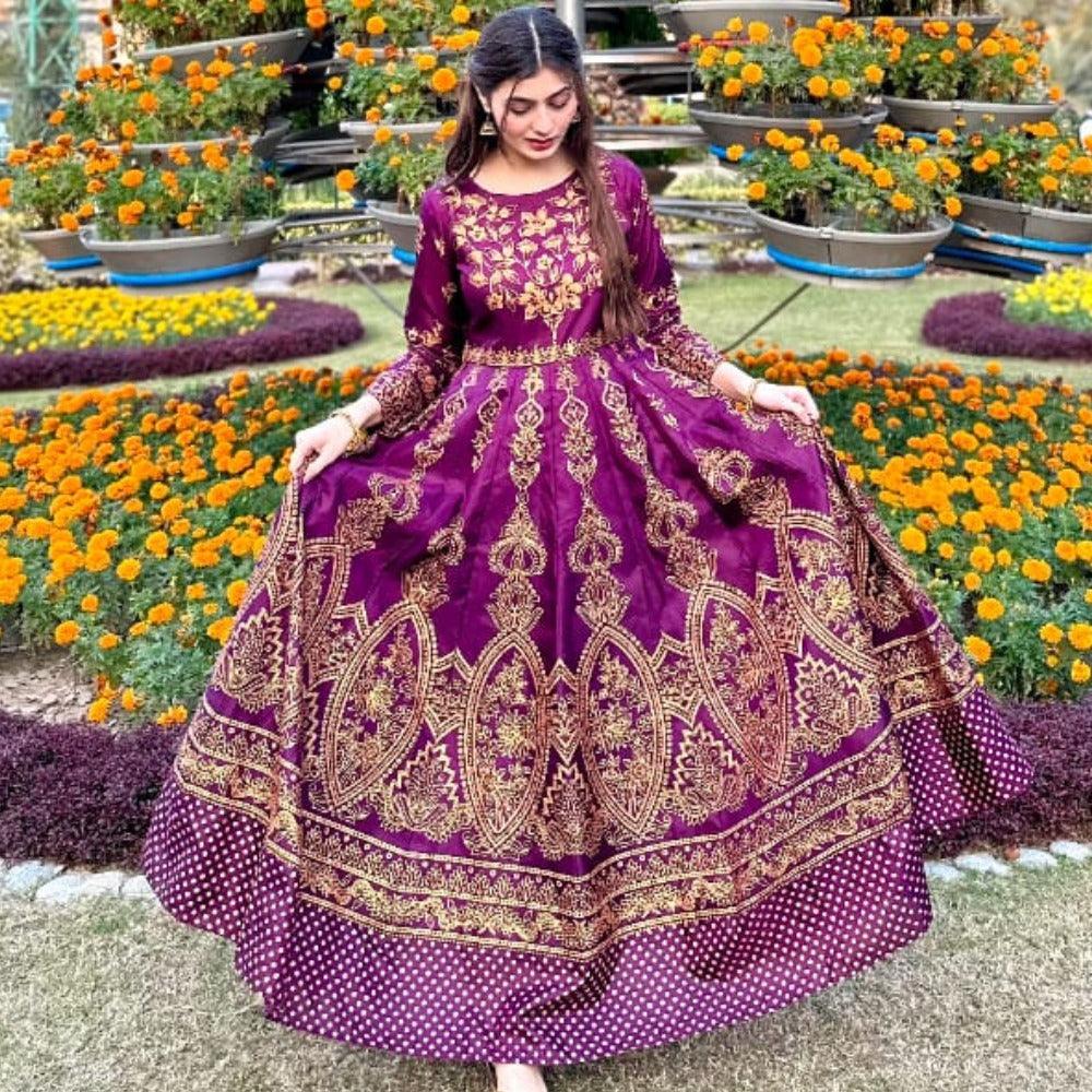 Moor Mahal Maxi in Dark Pink❤️🔥 - Virsa