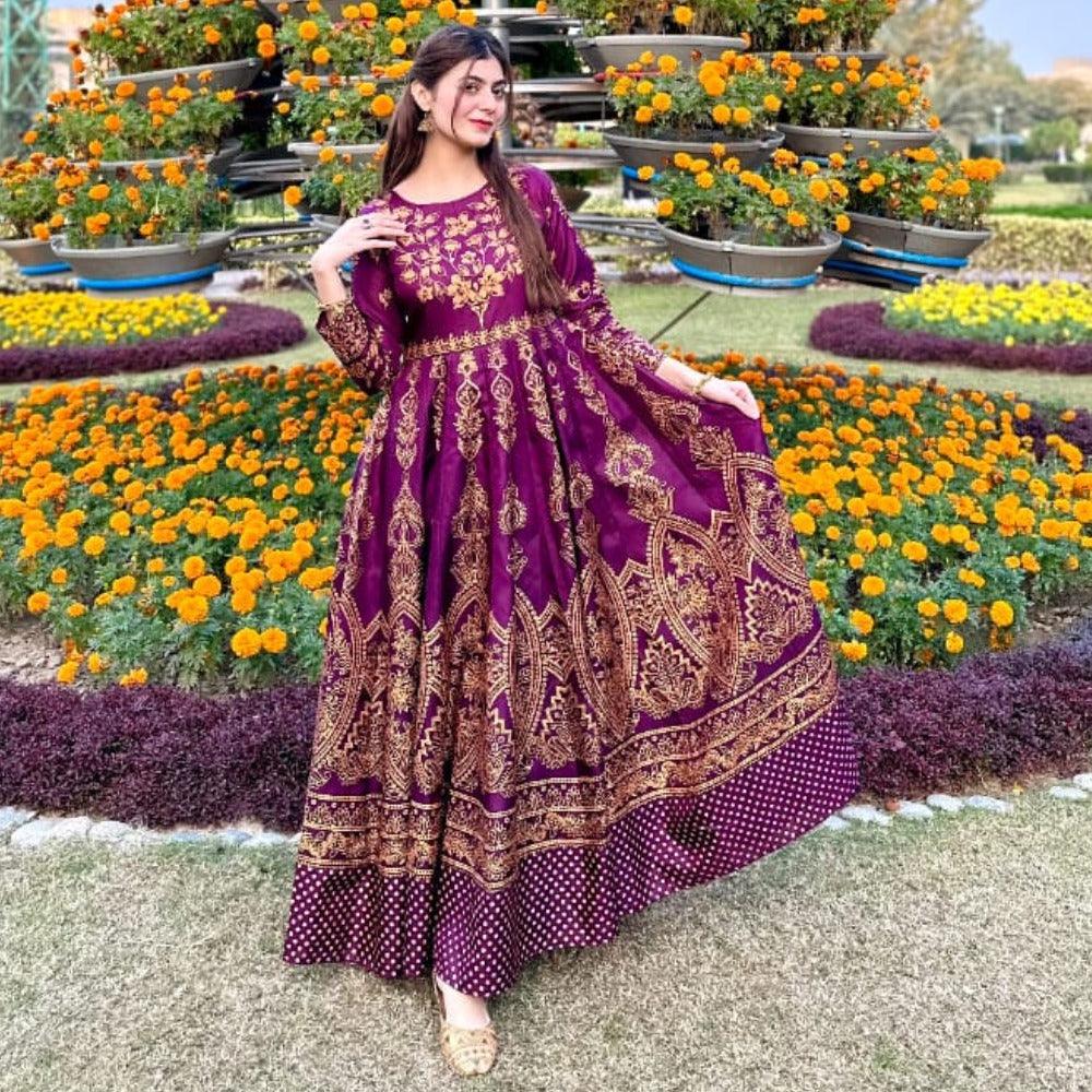 Moor Mahal Maxi in Dark Pink❤️🔥 - Virsa