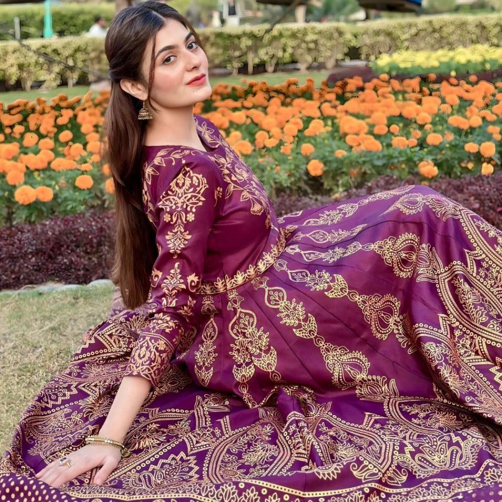 Moor Mahal Maxi in Dark Pink❤️🔥 - Virsa