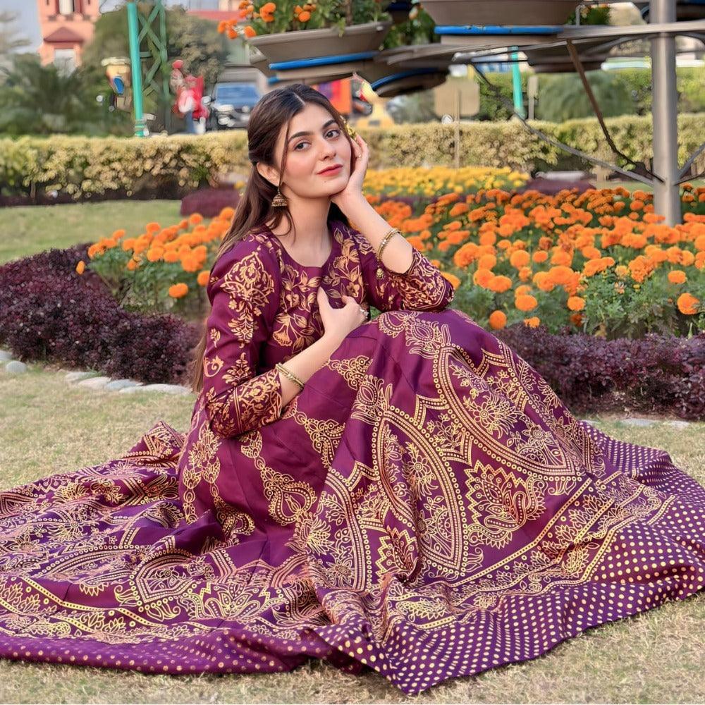 Moor Mahal Maxi in Dark Pink❤️🔥 - Virsa