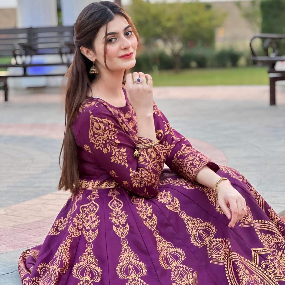 Moor Mahal Maxi in Dark Pink❤️🔥 - Virsa