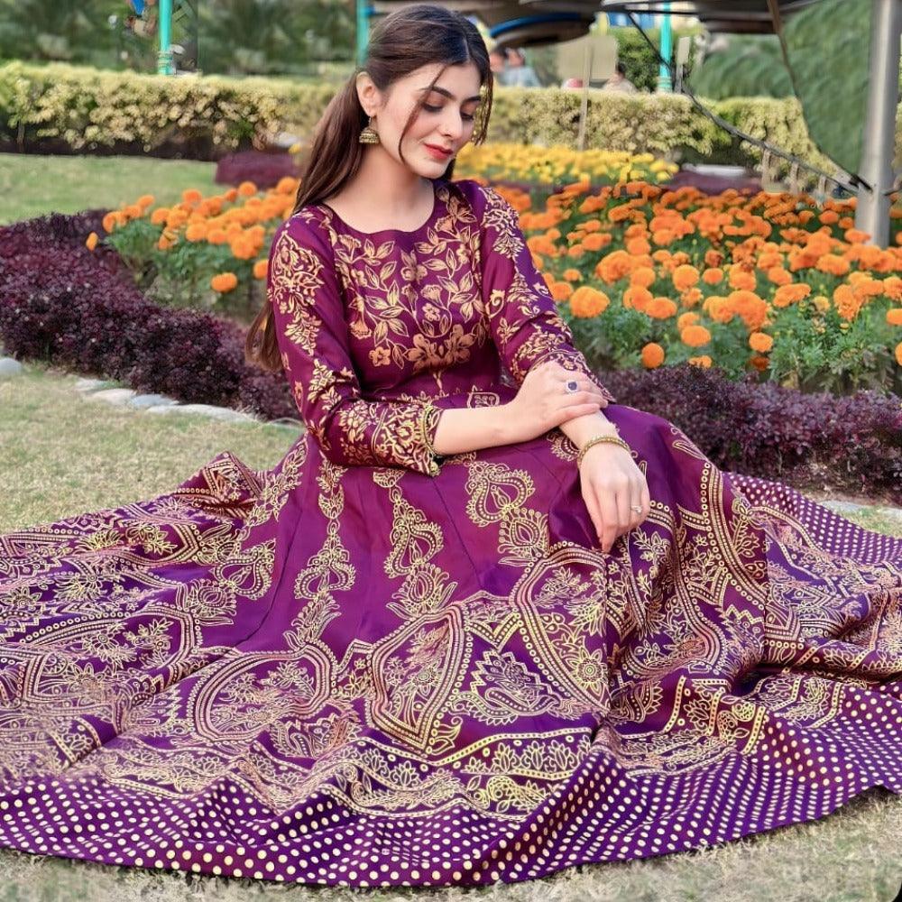 Moor Mahal Maxi in Dark Pink❤️🔥 - Virsa