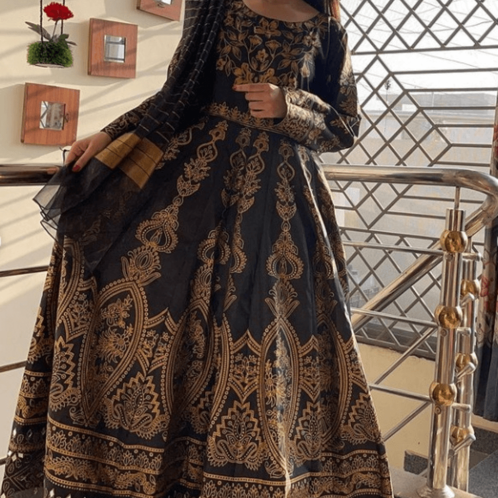 Moor Mahal Maxi 3Pc Black 🖤 - Virsa