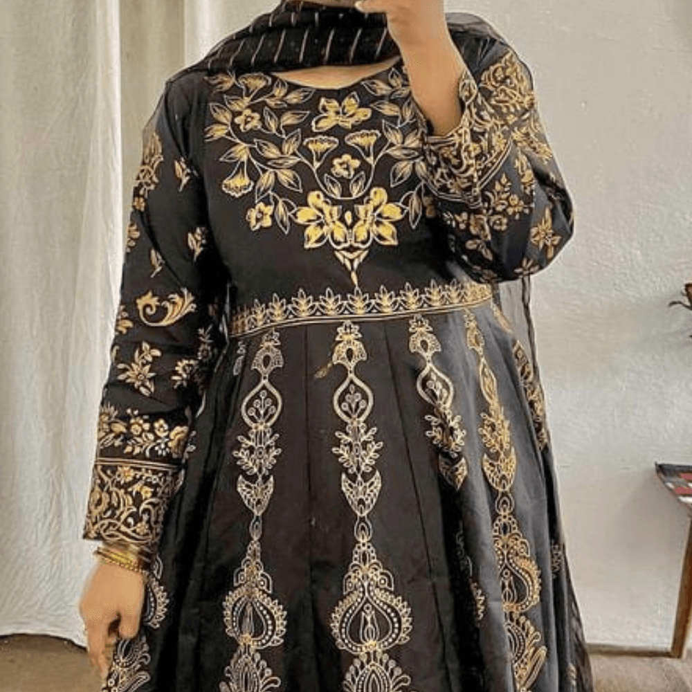 Moor Mahal Maxi 3Pc Black 🖤 - Virsa