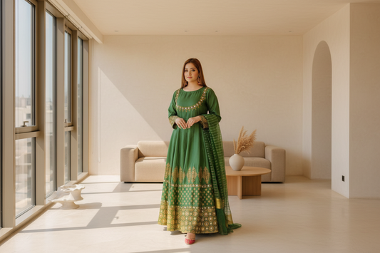 Anar Kali-GRN 3 Piece