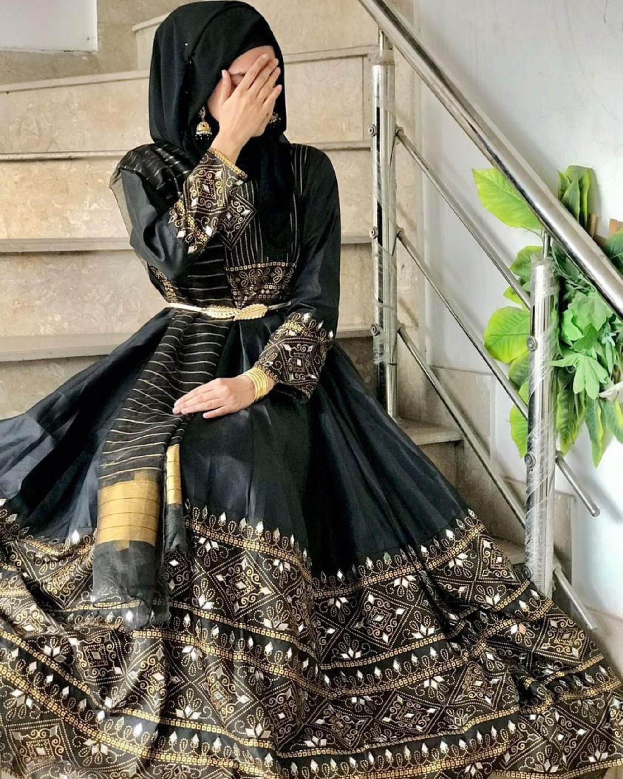 Gul Rana-BLK 3 Piece