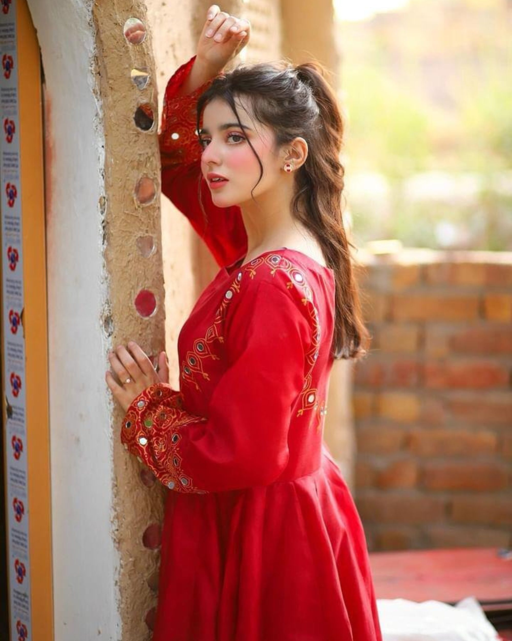 Anar Kali-RED 3 Piece