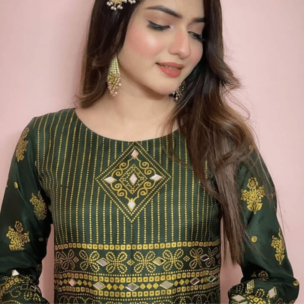 Mahoor Maxi : in Enchanting Green! 🌿 - Virsa