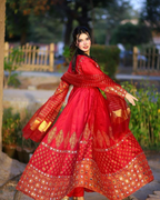 Anar Kali-RED 3 Piece