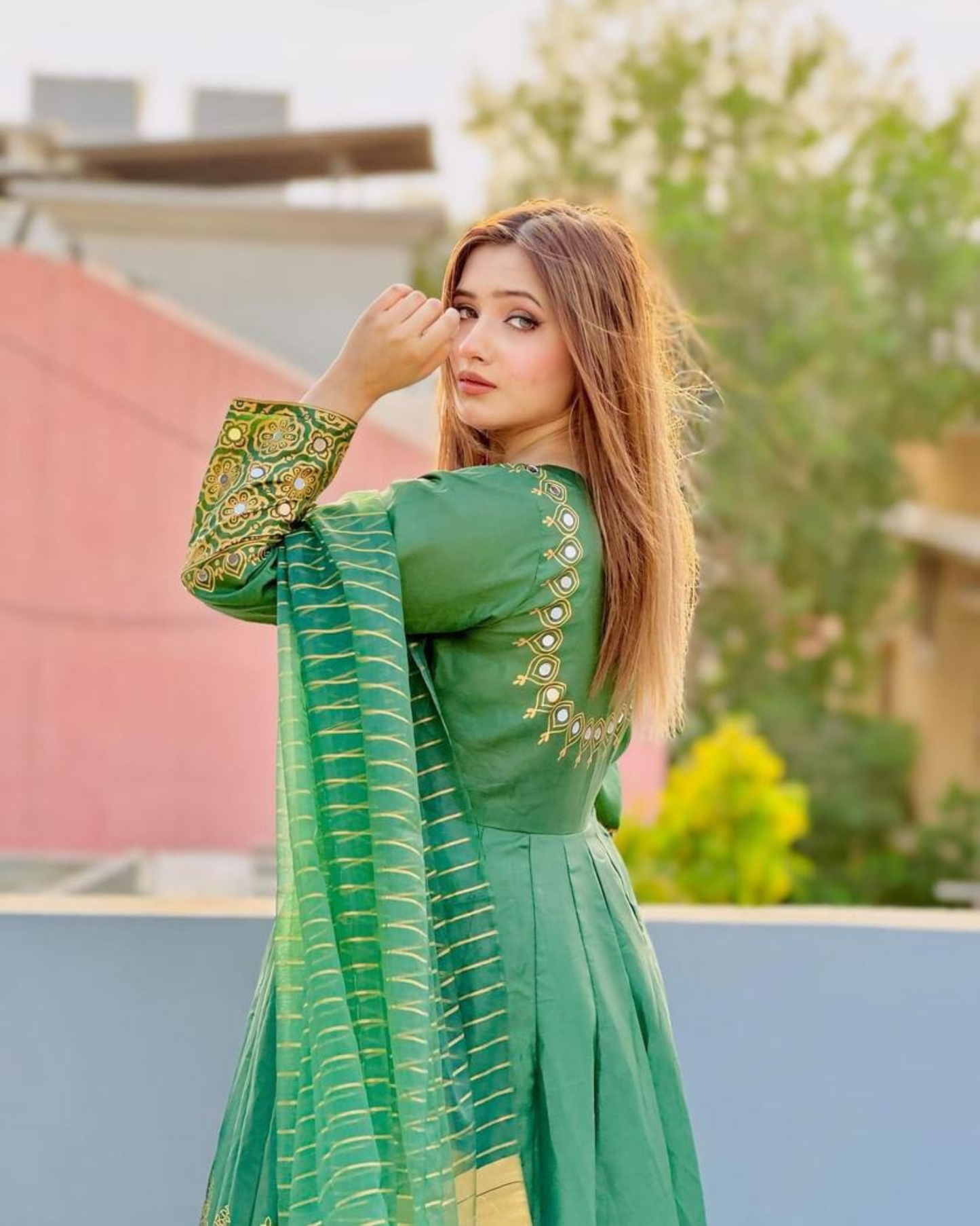 Anar Kali-GRN 3 Piece