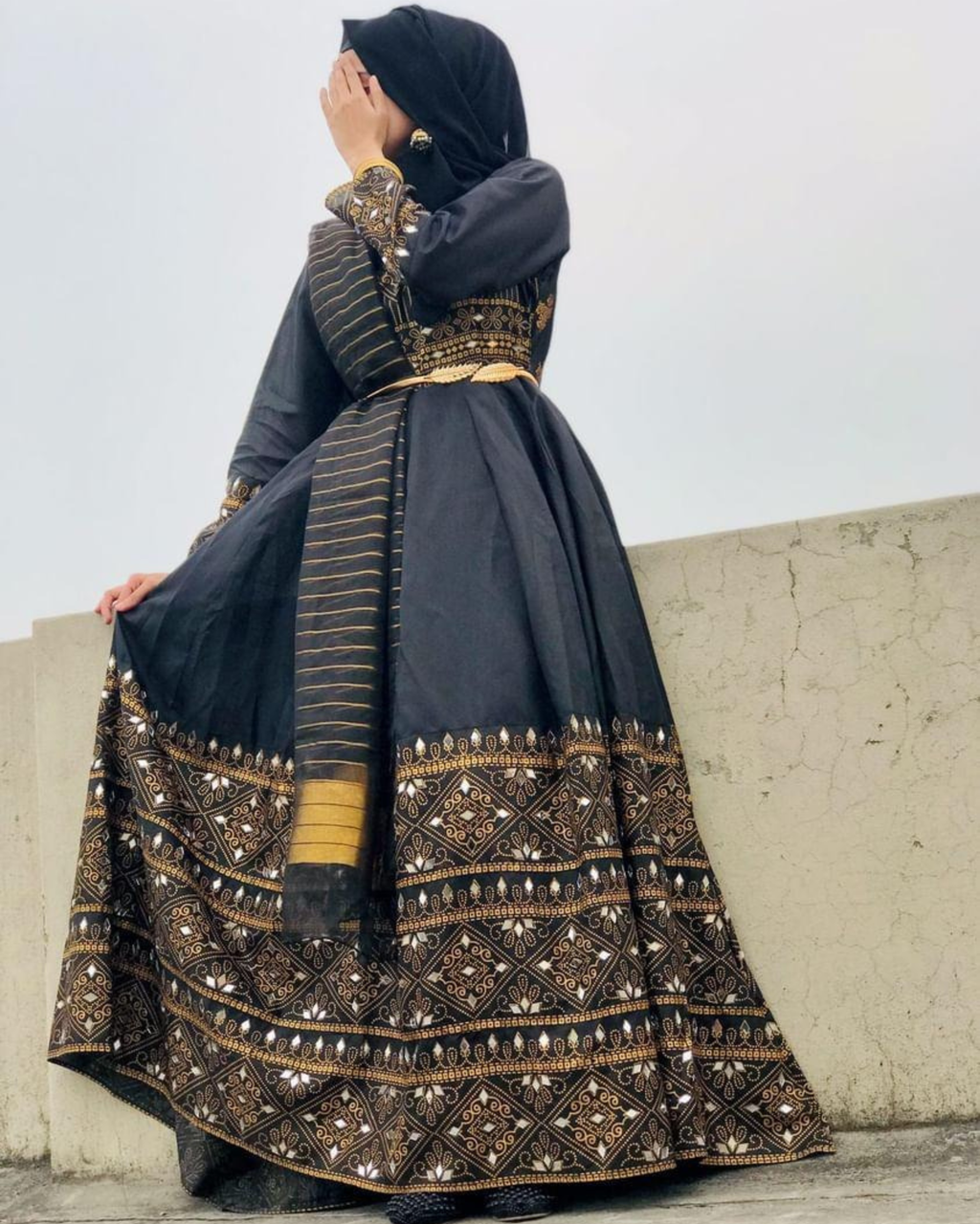 Gul Rana-BLK 3 Piece