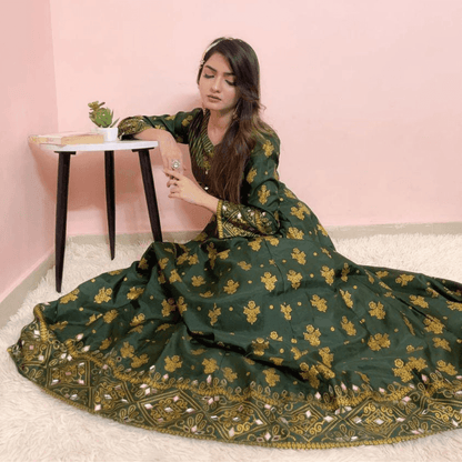 Mahoor Maxi : in Enchanting Green! 🌿 - Virsa