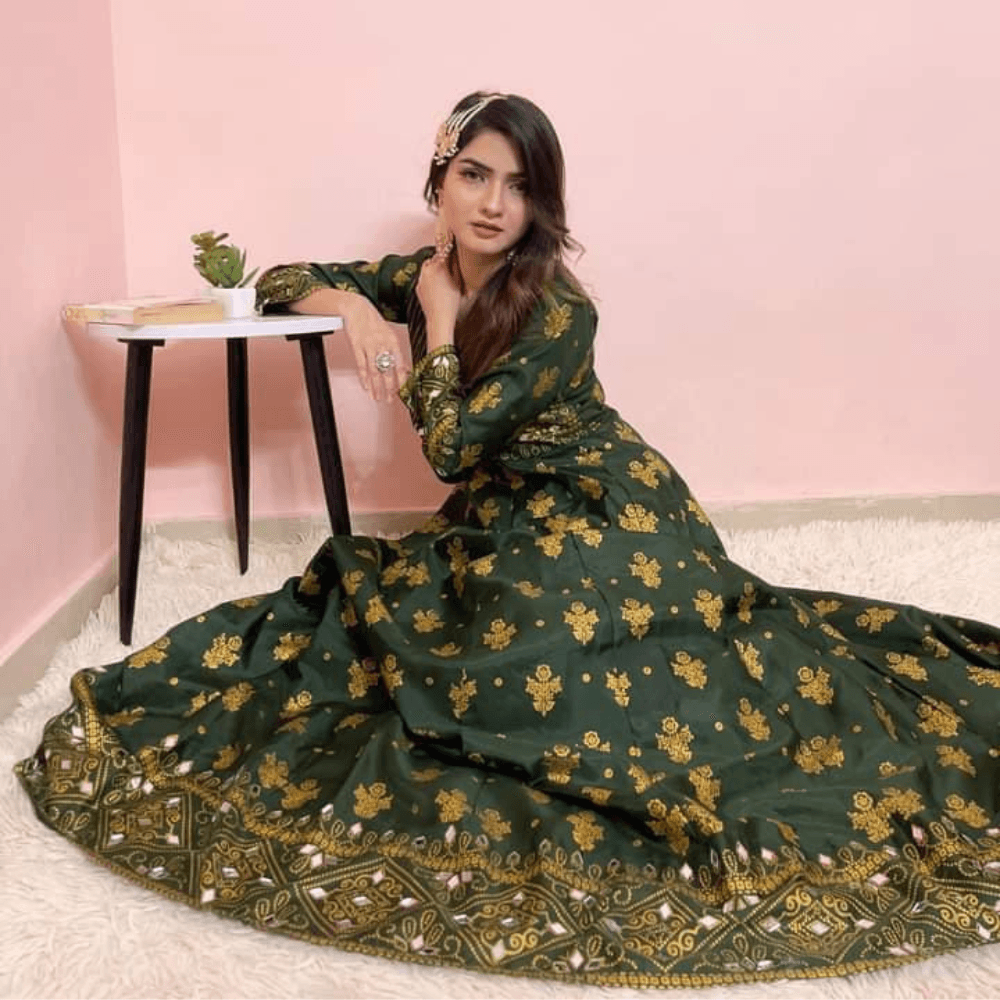 Mahoor Maxi : in Enchanting Green! 🌿 - Virsa