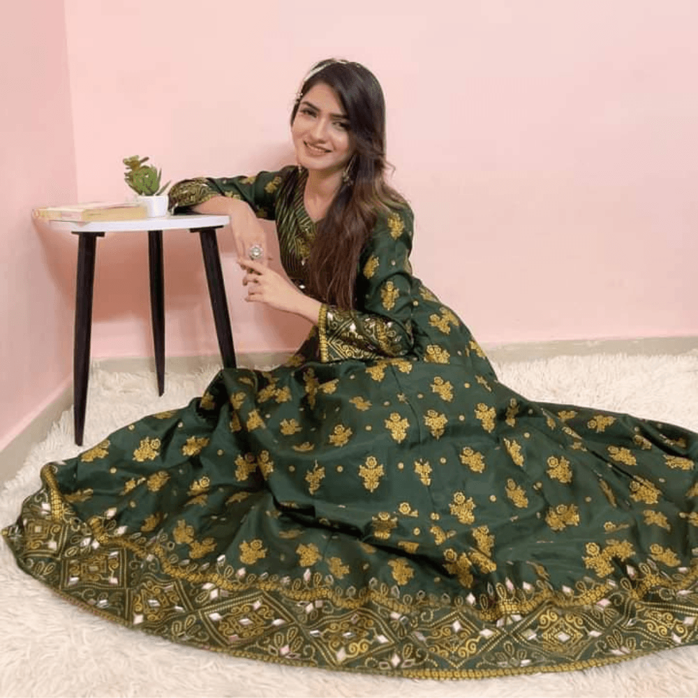 Mahoor Maxi : in Enchanting Green! 🌿 - Virsa