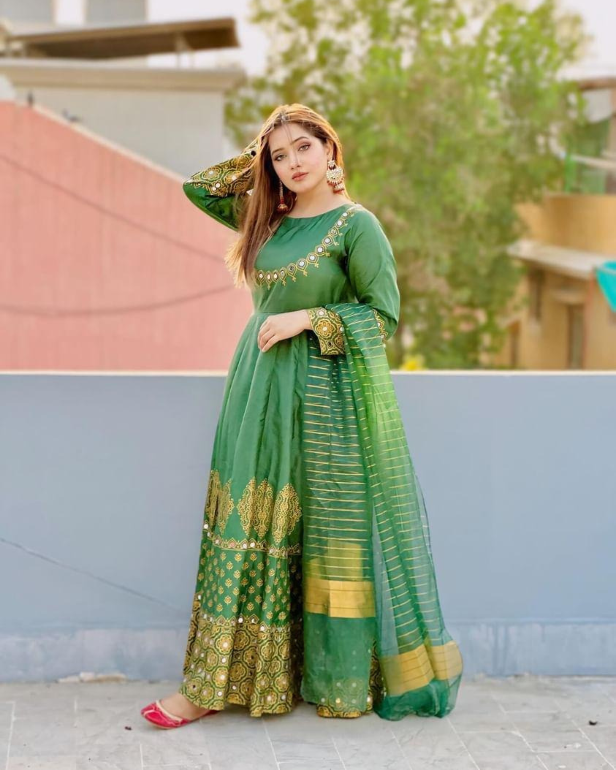 Anar Kali-GRN 3 Piece