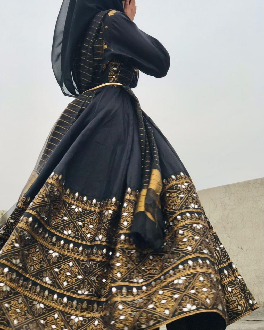 Gul Rana-BLK 3 Piece