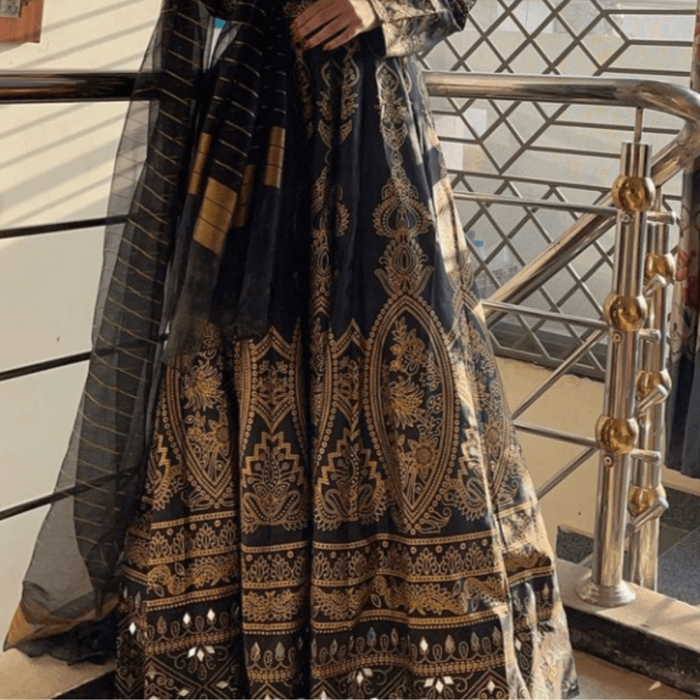 Moor Mahal Maxi 3Pc Black 🖤 - Virsa