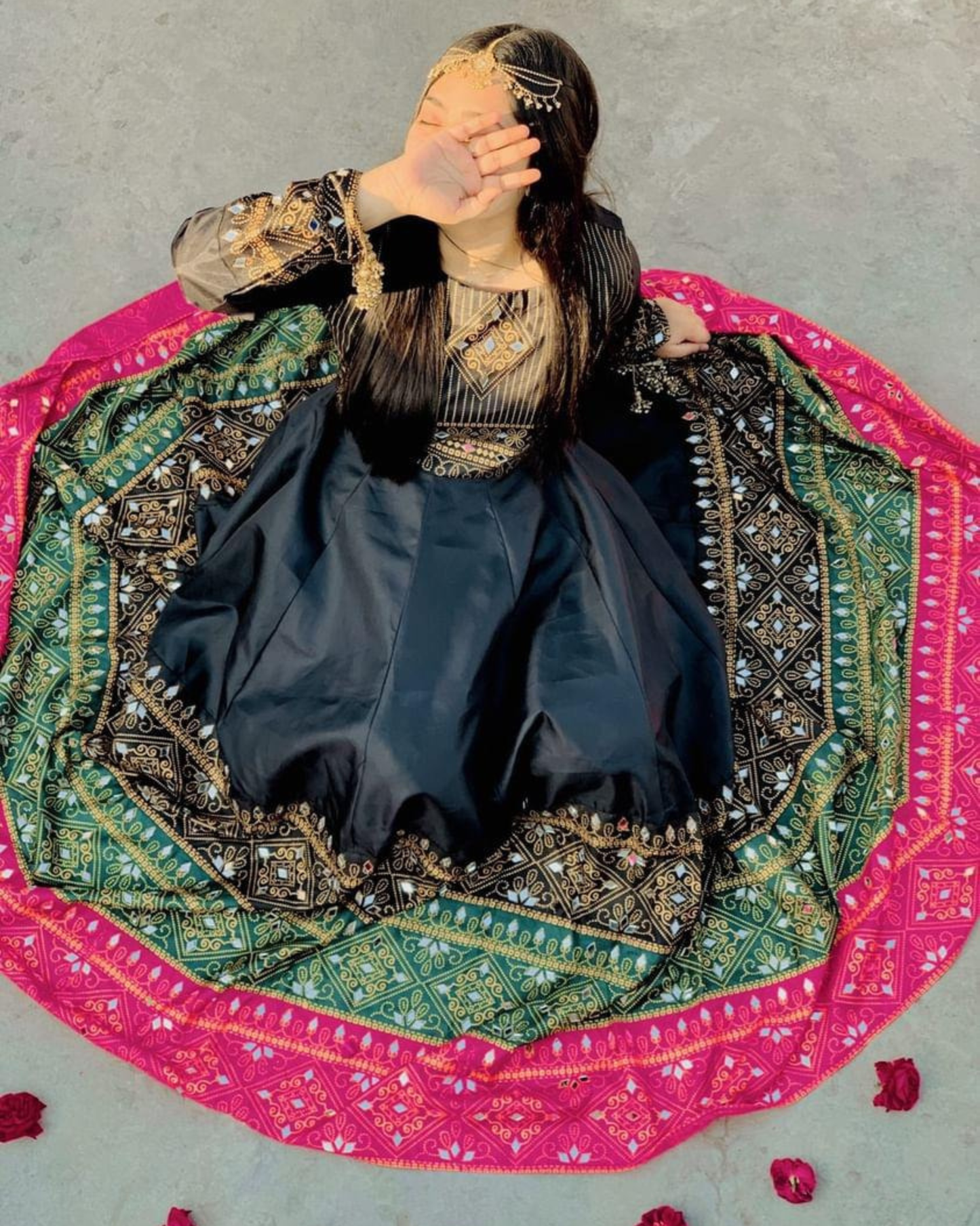 Gul Rana-BLK 3 Piece