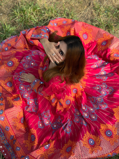"Gul NAAZ" maxi in pink