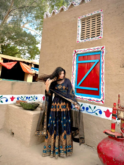 "GUL NAAZ BLACK 3PC "