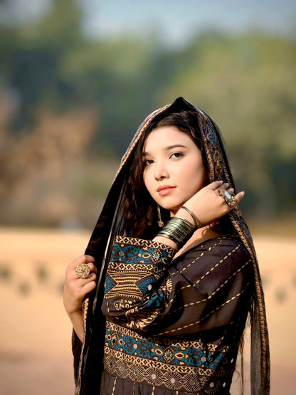 "GUL NAAZ BLACK 3PC "