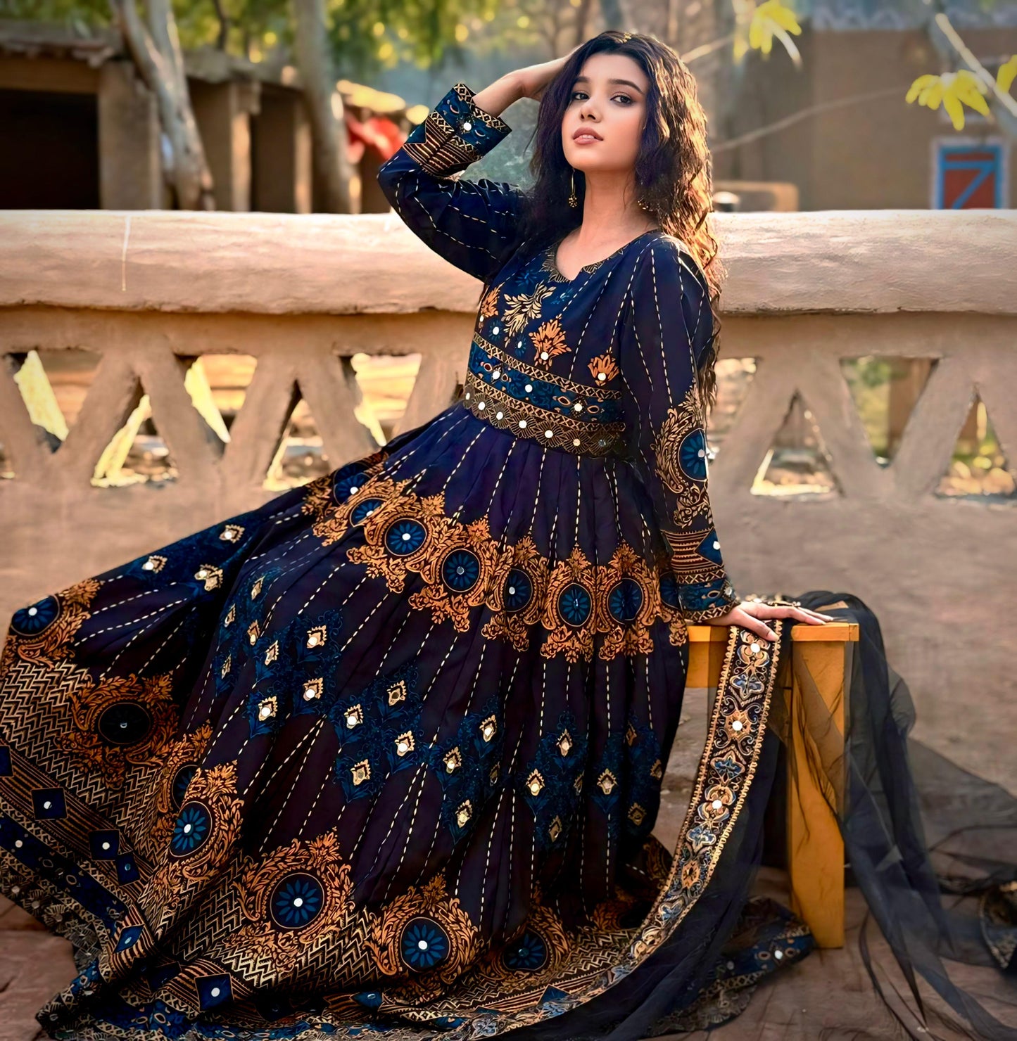 "GUL NAAZ BLACK 3PC "