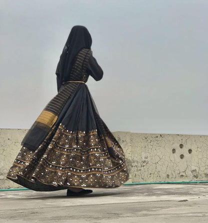 ''3PC FULL BLACK GUL E RANA ''