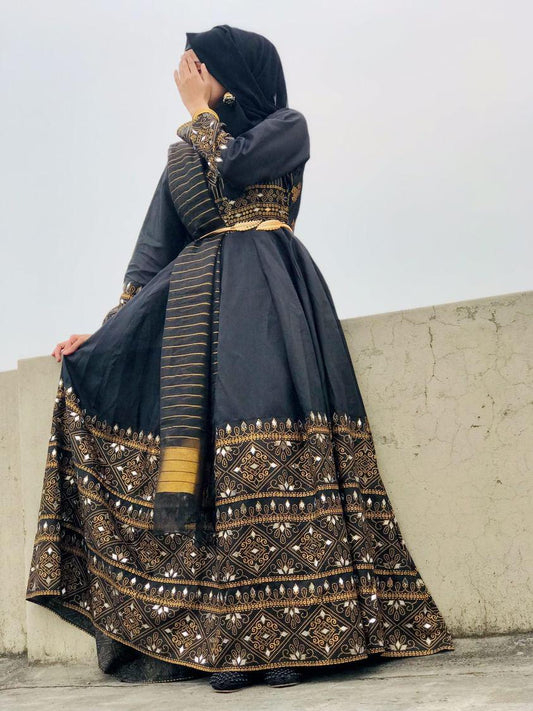 ''3PC FULL BLACK GUL E RANA ''