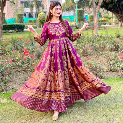 Moor Mahal Maxi in Dark Pink❤️‍🔥 - Virsa