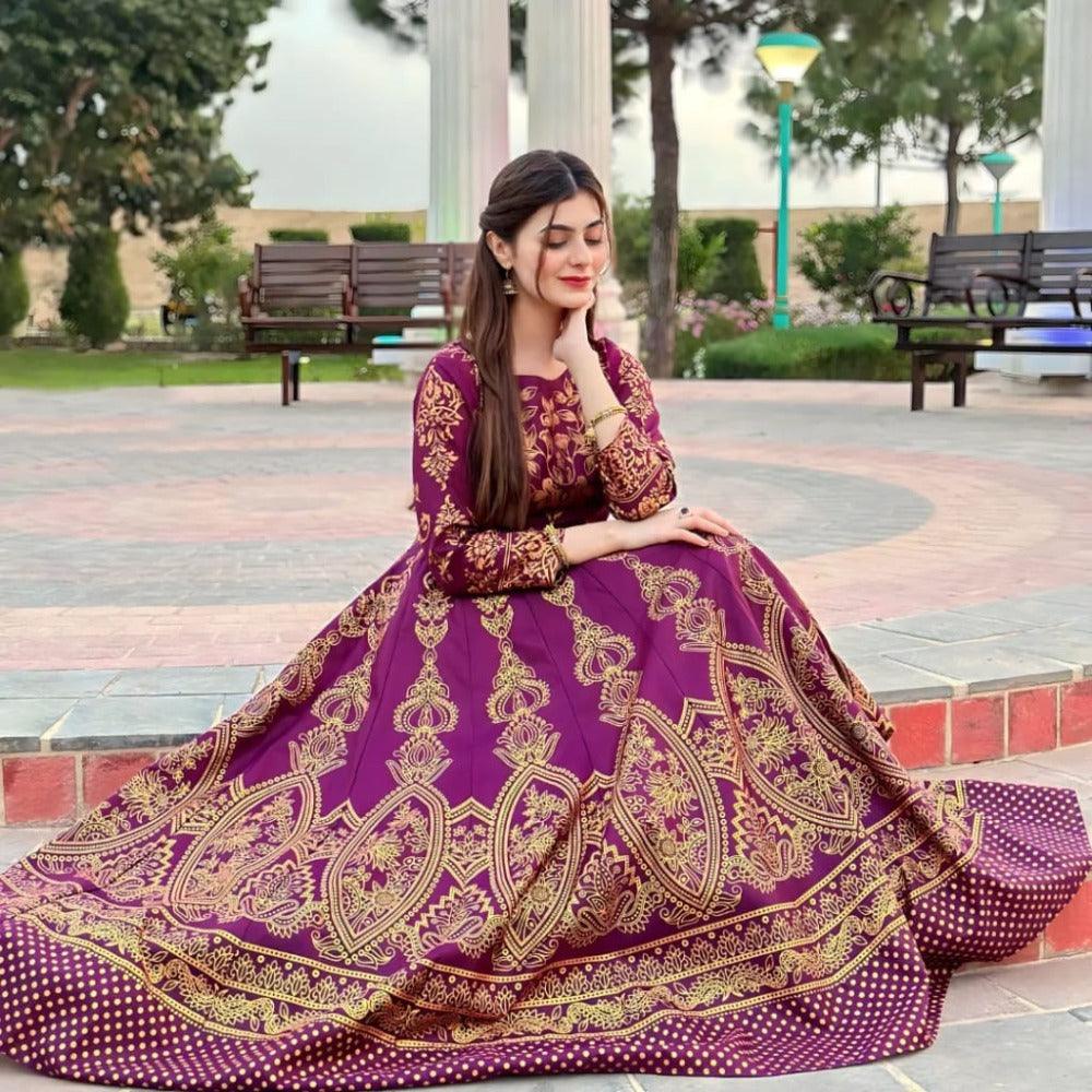 Moor Mahal Maxi in Dark Pink❤️‍🔥 - Virsa