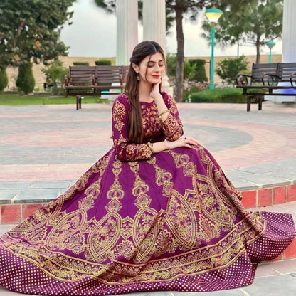 Moor Mahal Maxi in Dark Pink❤️‍🔥 - Virsa