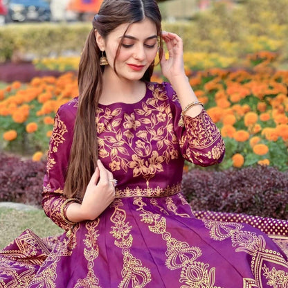 Moor Mahal Maxi in Dark Pink❤️‍🔥 - Virsa