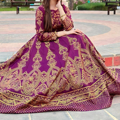 Moor Mahal Maxi in Dark Pink❤️‍🔥 - Virsa