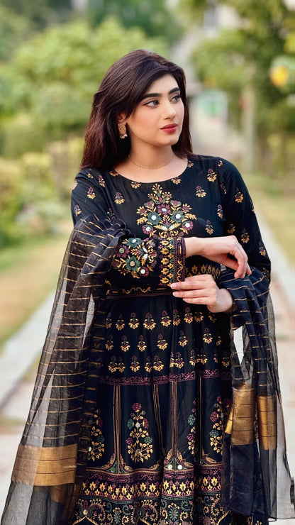 Black Maah para design Maxi 3pc