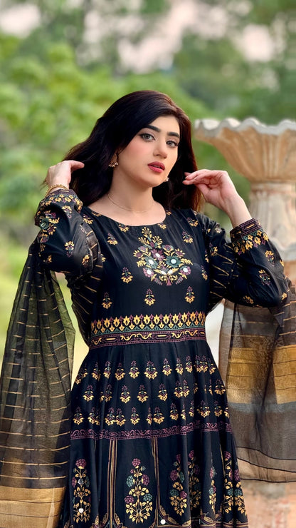 Black Maah para design Maxi 3pc