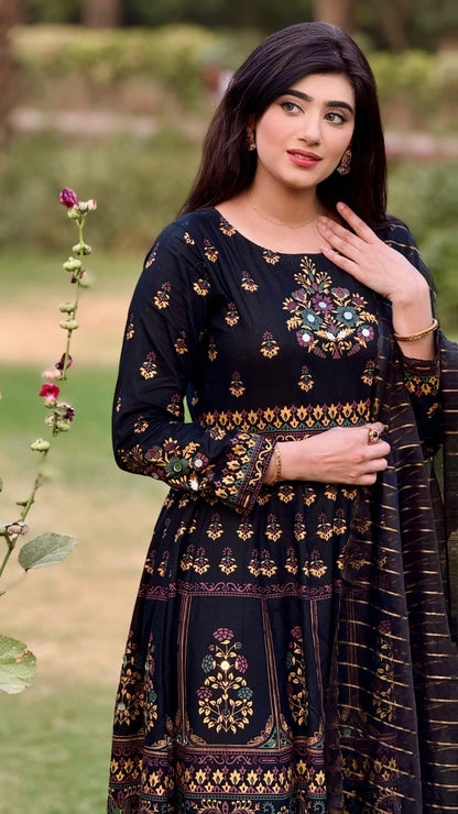 Black Maah para design Maxi 3pc