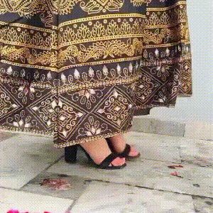 Moor Mahal Maxi 3Pc Black 🖤 - Virsa